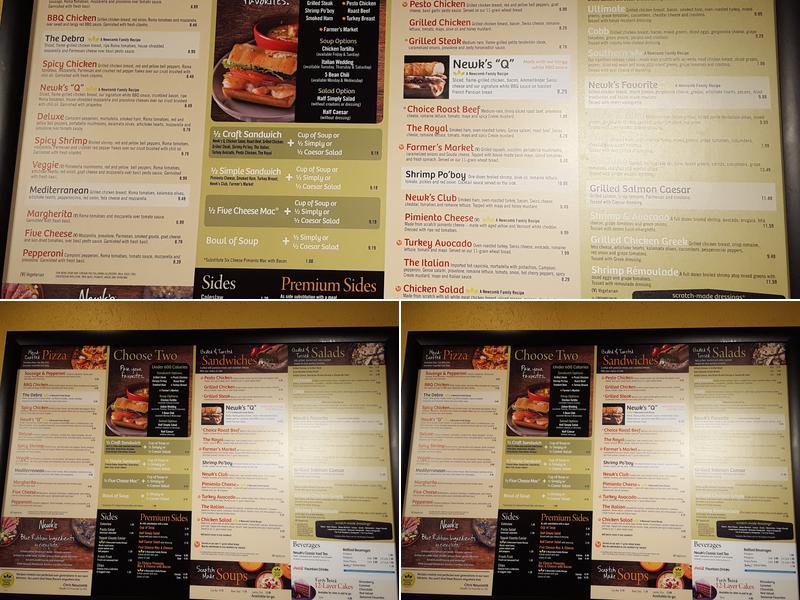 Newk's Eatery Menu