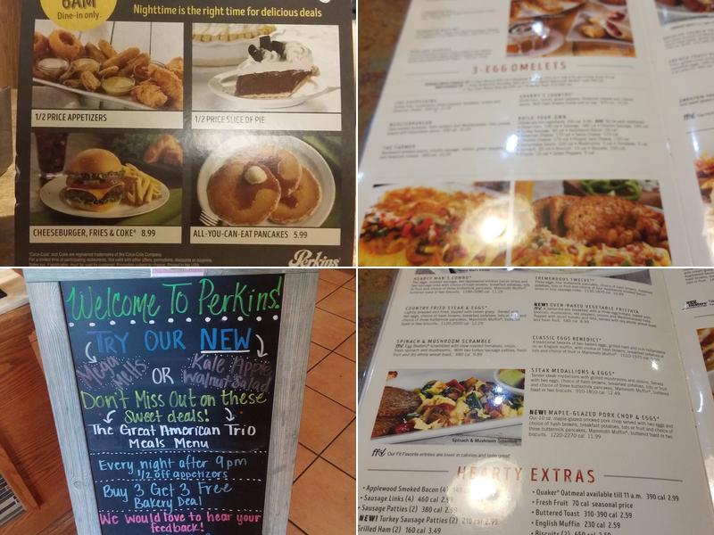 Perkins Restaurant & Bakery Menu
