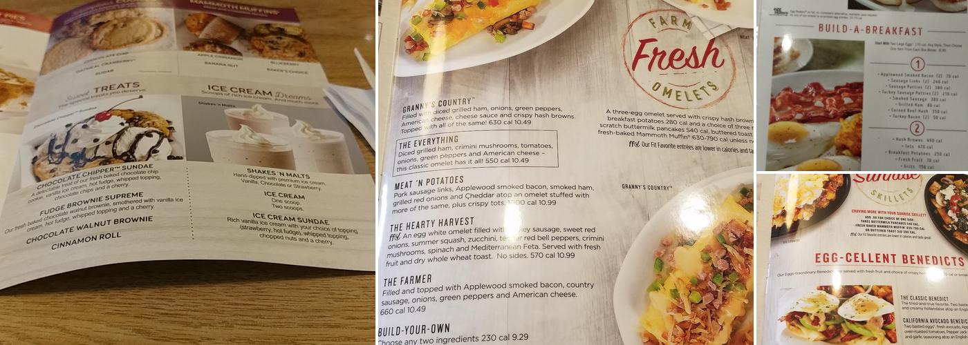 Perkins American Food Co. Menu