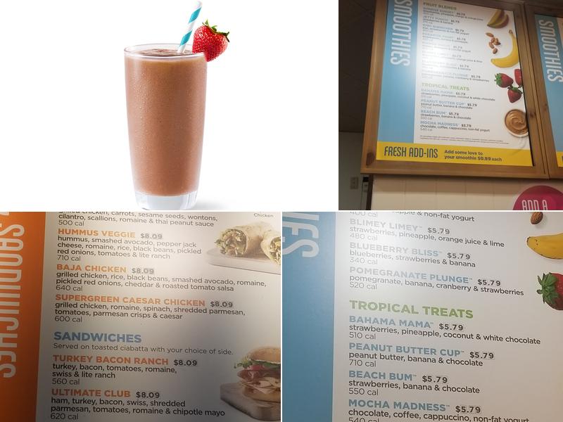 Tropical Smoothie Cafe Menu