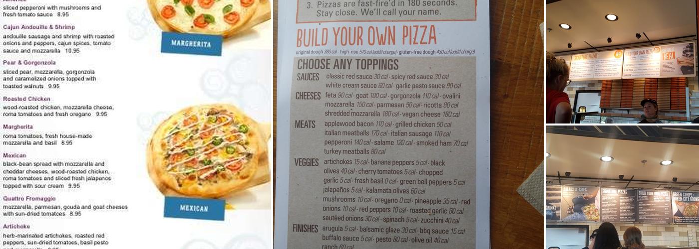 Blaze Pizza Menu