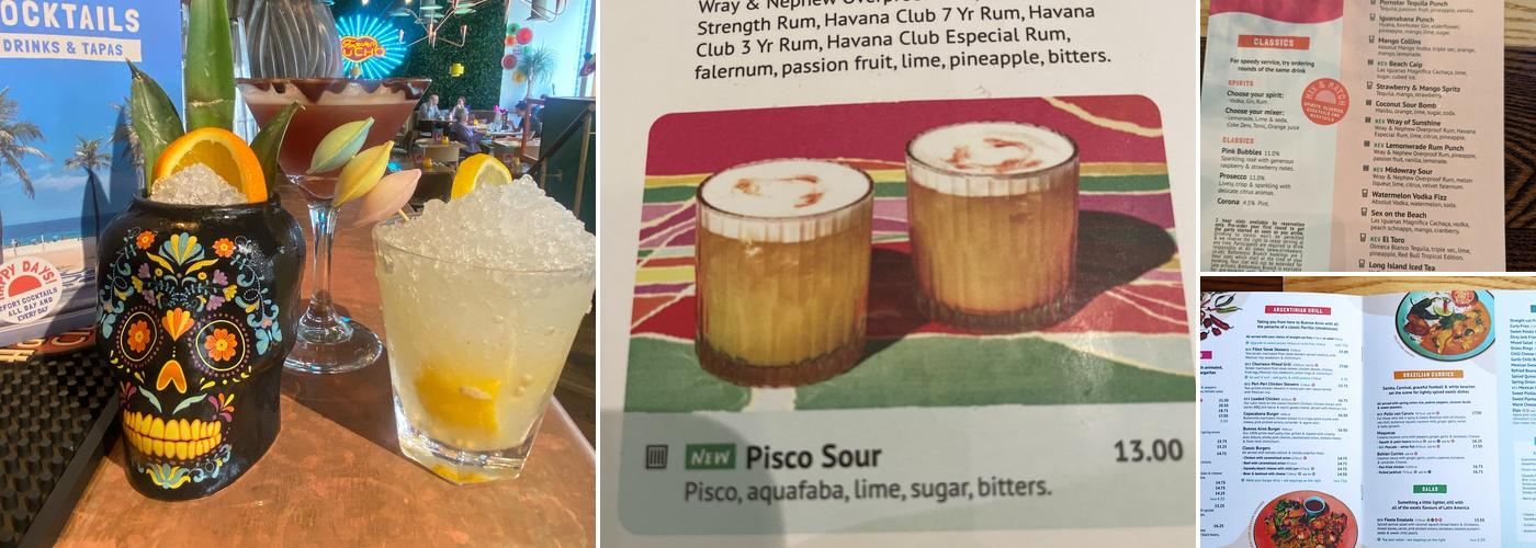 Las Iguanas - Nottingham Menu