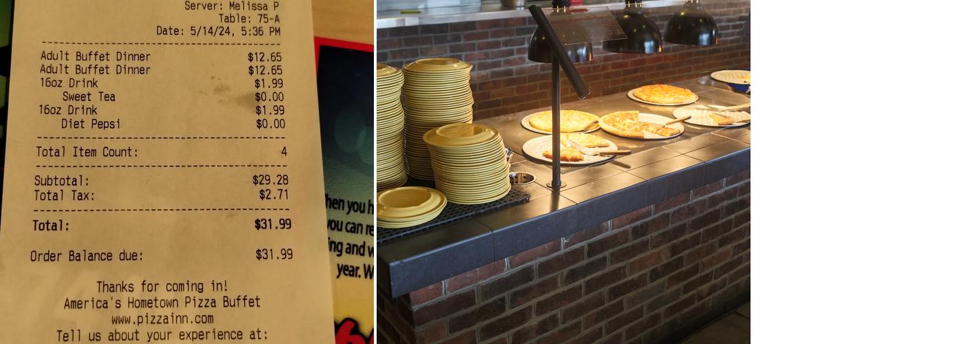 Pizza Inn Menu