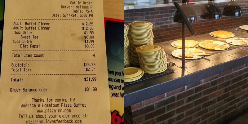 Pizza Inn Menu