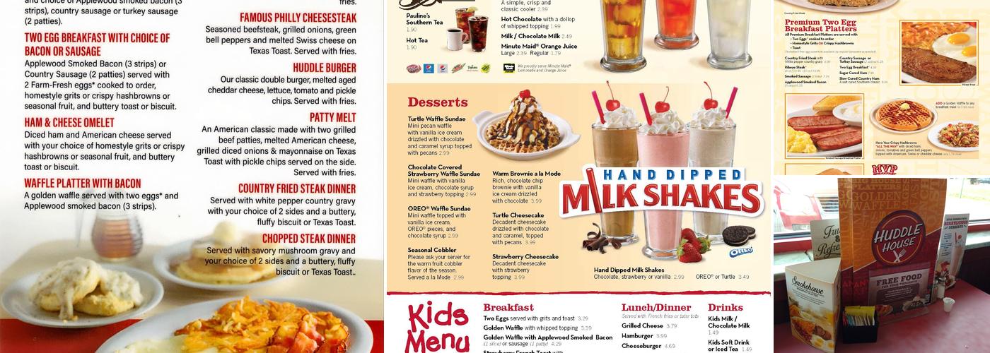 Huddle House Menu