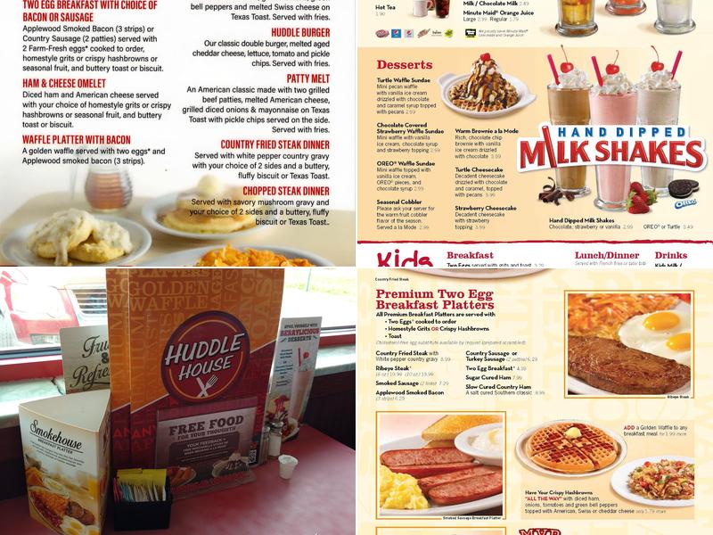Huddle House Menu