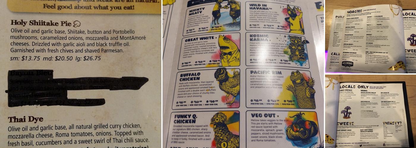 Mellow Mushroom Chattanooga - Hamilton Place Menu