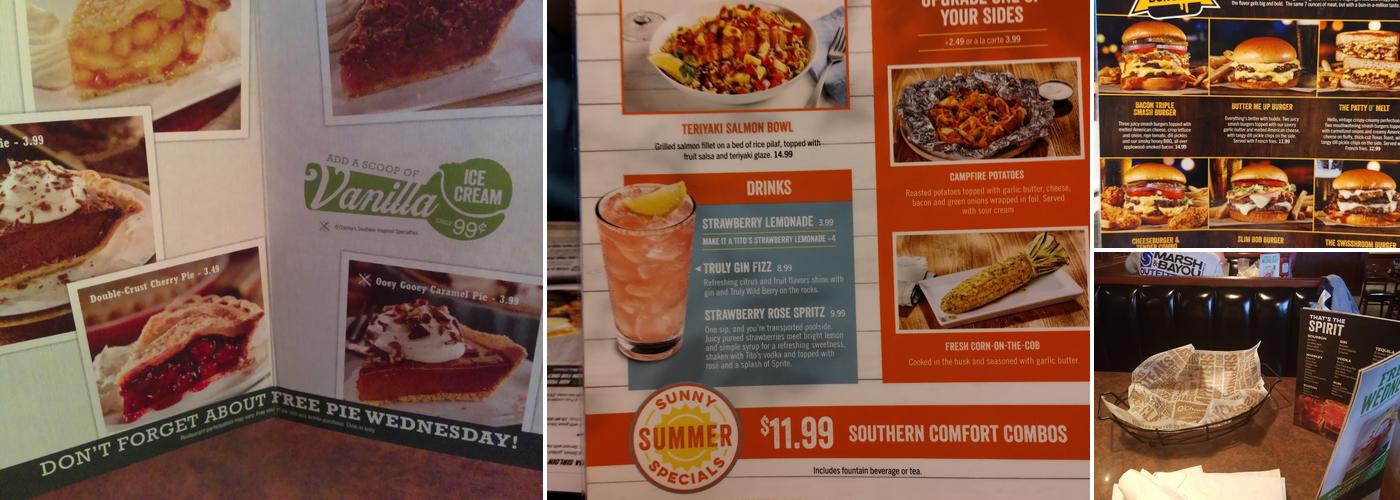 O'Charley's Restaurant & Bar Menu