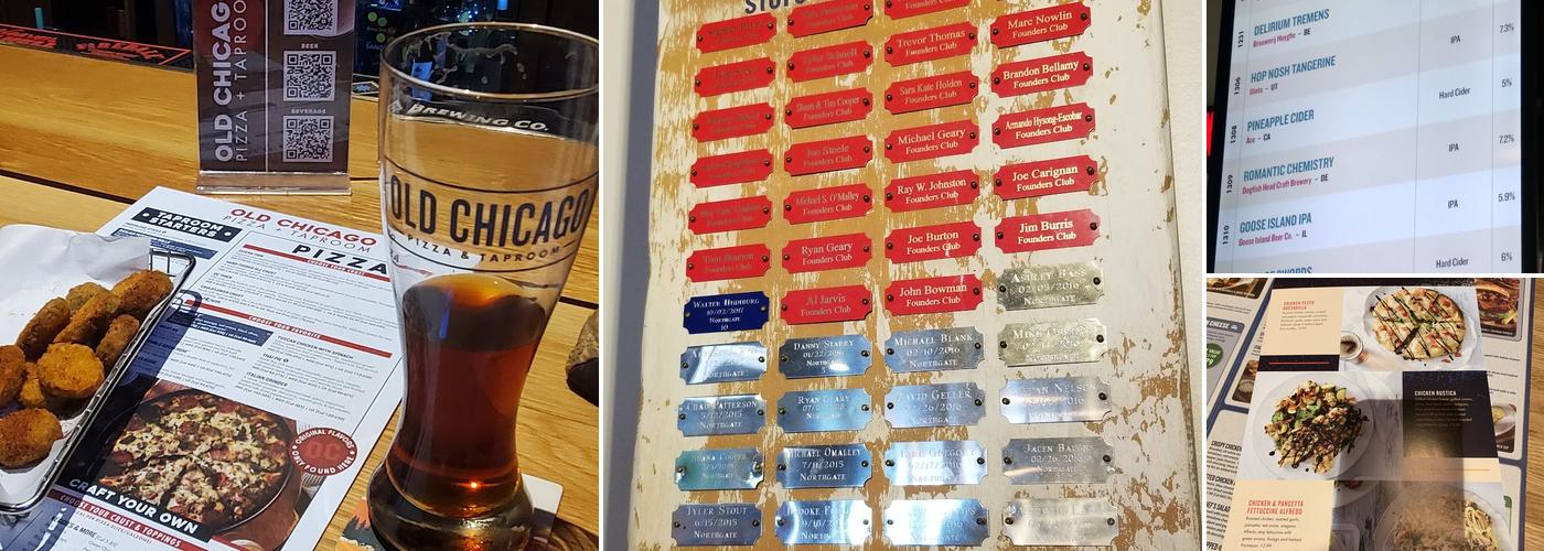Old Chicago Pizza + Taproom Menu