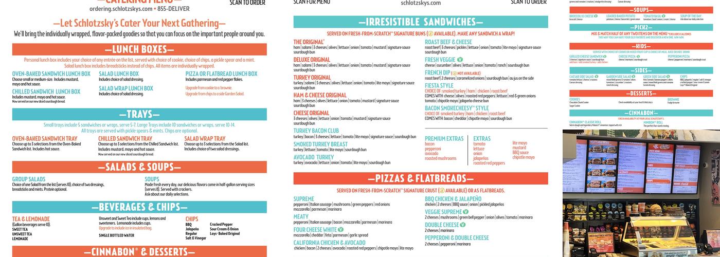 Schlotzsky's Menu