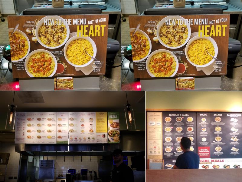 Noodles and Company Menu