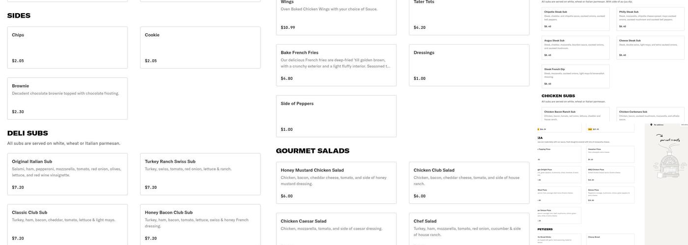 Hoptown Pizza & Wings Menu