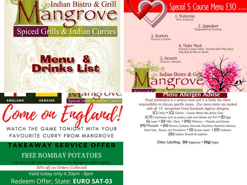 Mangrove Bistro and Grill Menu