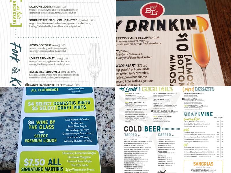 Bar Louie - The Avenue at Murfreesboro Menu