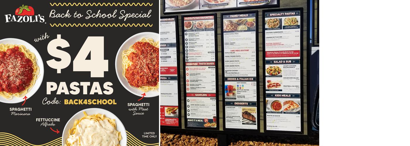 Fazoli's Menu