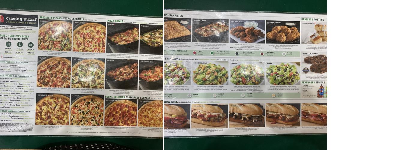 Marco's Pizza Menu