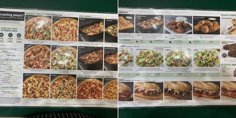 Marco's Pizza Menu