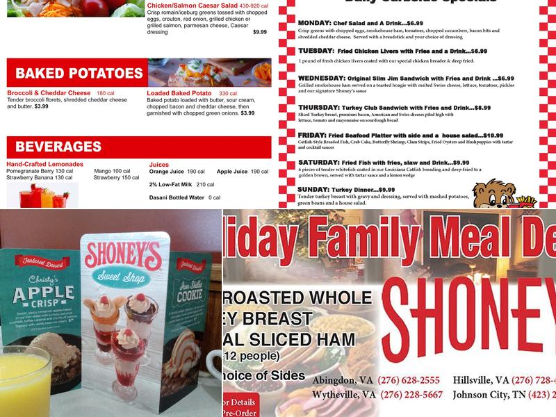 Shoney's Menu