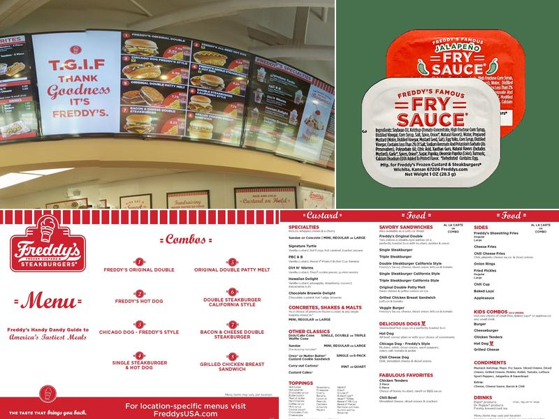 Freddy's Frozen Custard & Steakburgers Menu
