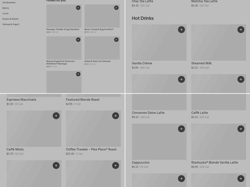 Starbucks Menu