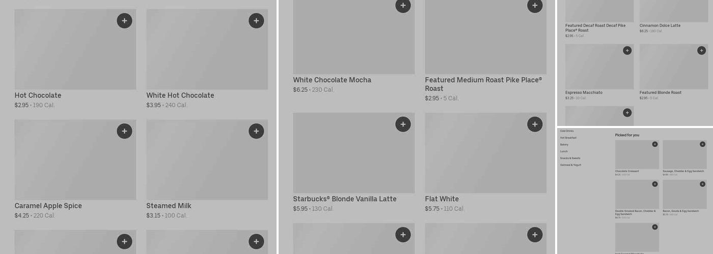 Starbucks Menu