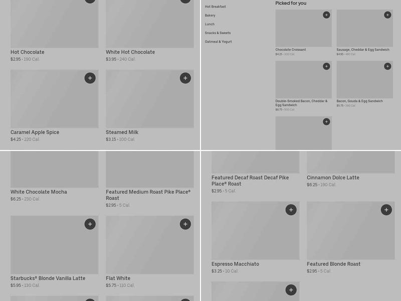 Starbucks Menu