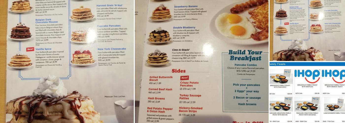 IHOP Menu