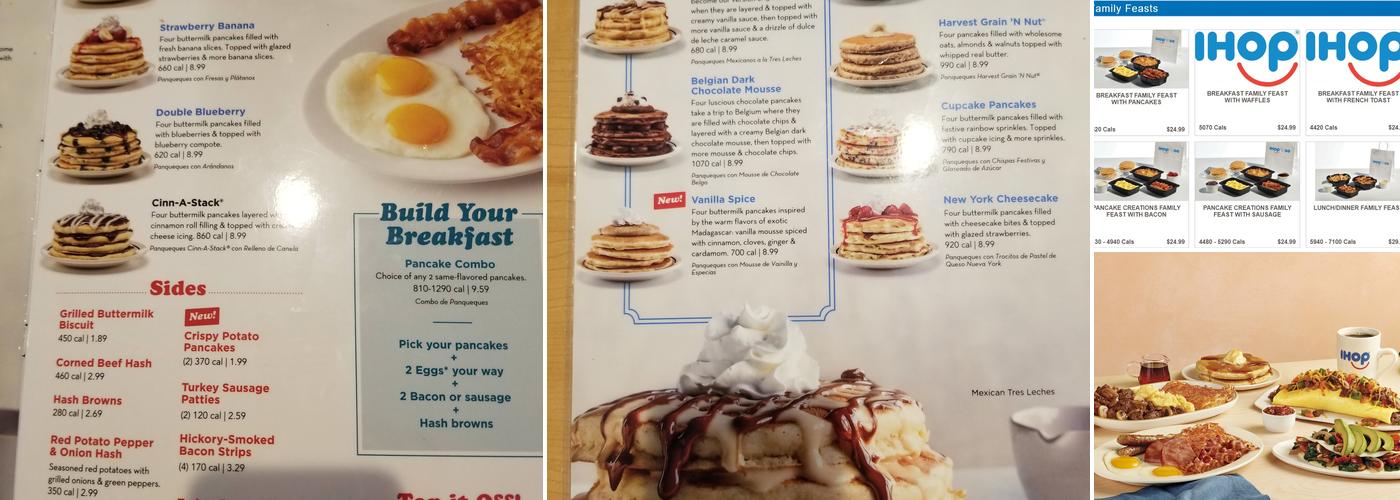 IHOP Menu