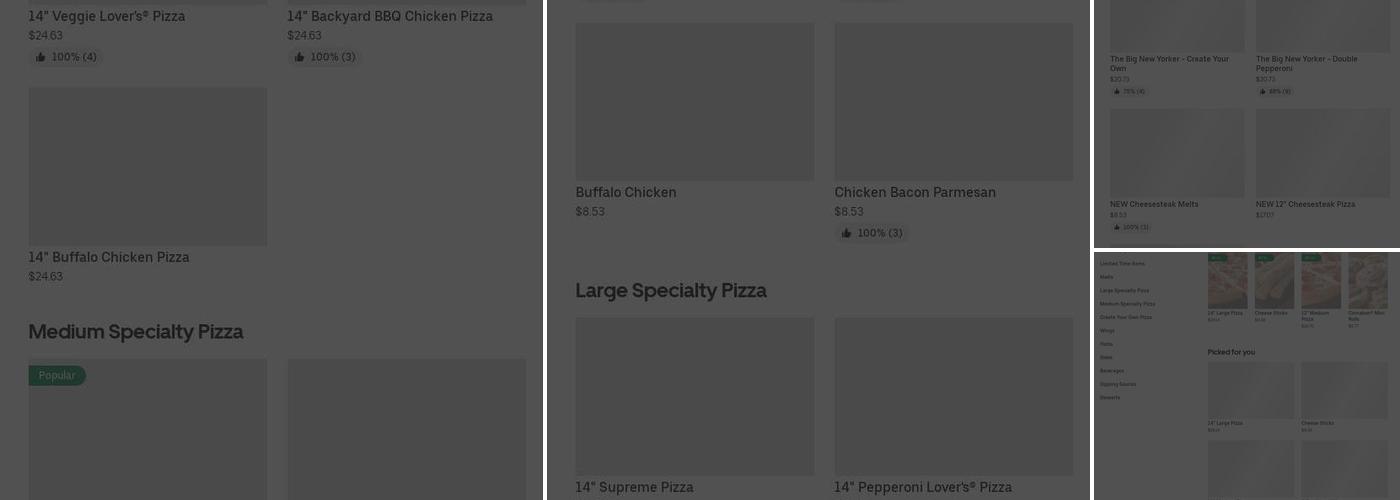 Pizza Hut Menu