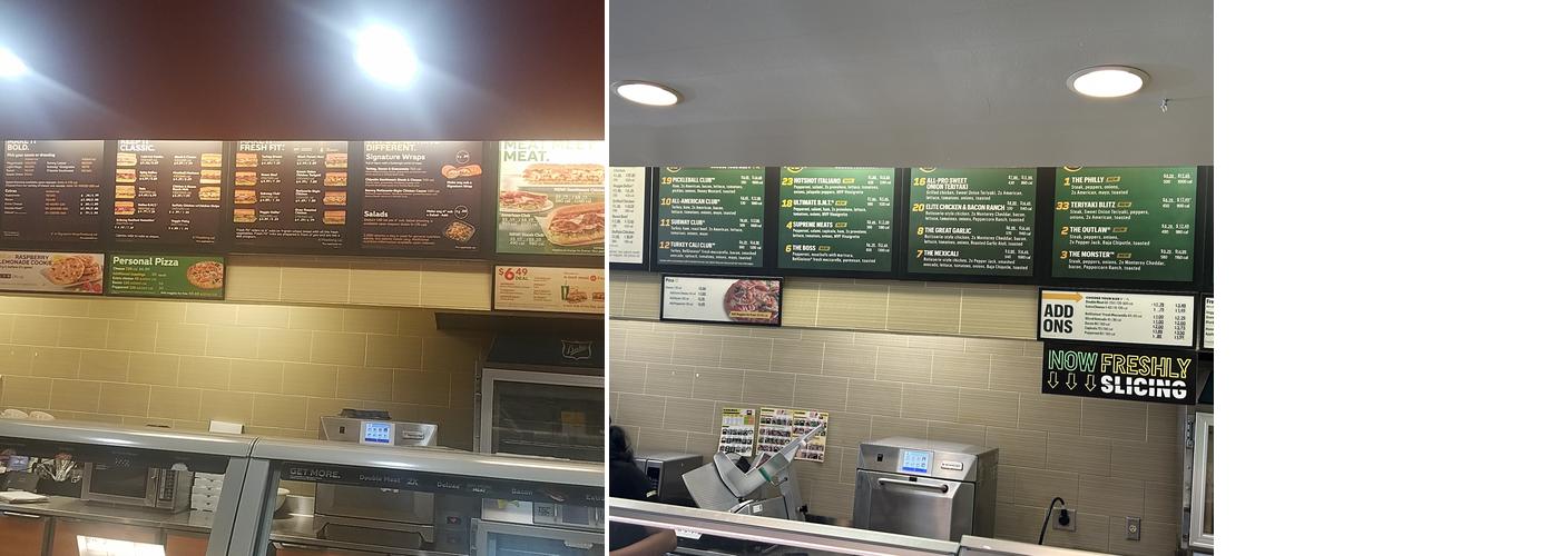 Subway Menu