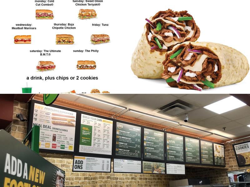 Subway Menu