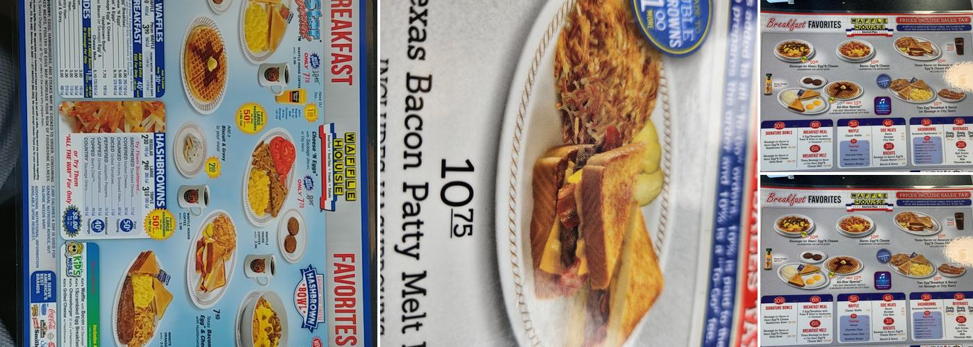 Waffle House Menu
