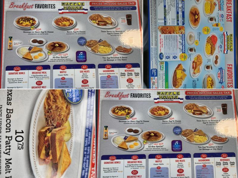 Waffle House Menu