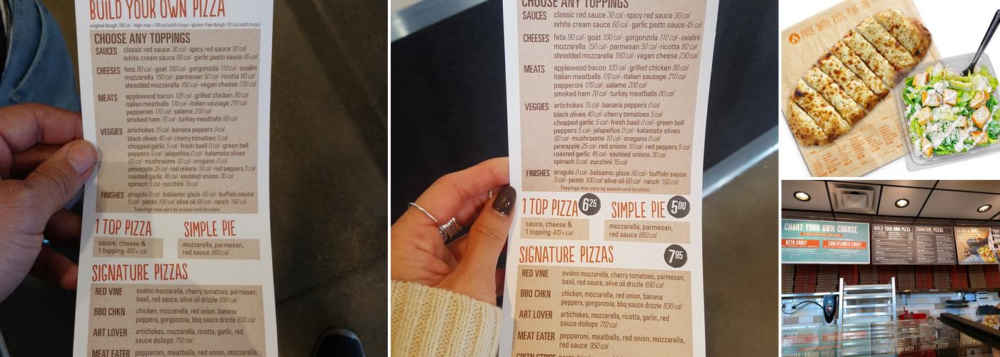 Blaze Pizza Menu
