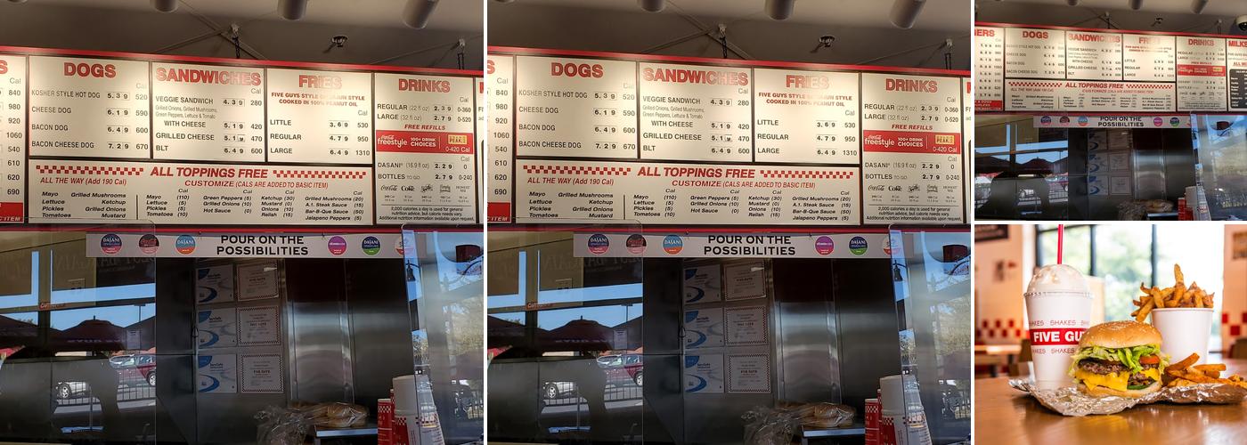 Five Guys Menu