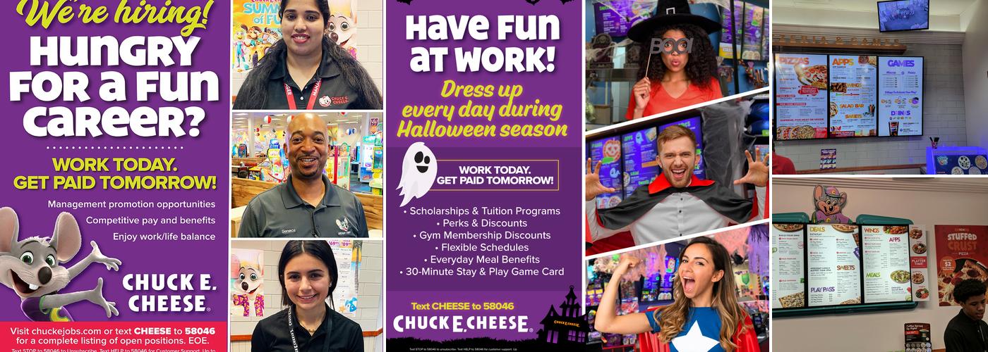 Chuck E. Cheese Menu