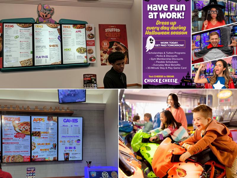 Chuck E. Cheese Menu