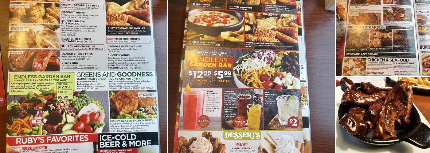 Ruby Tuesday Menu