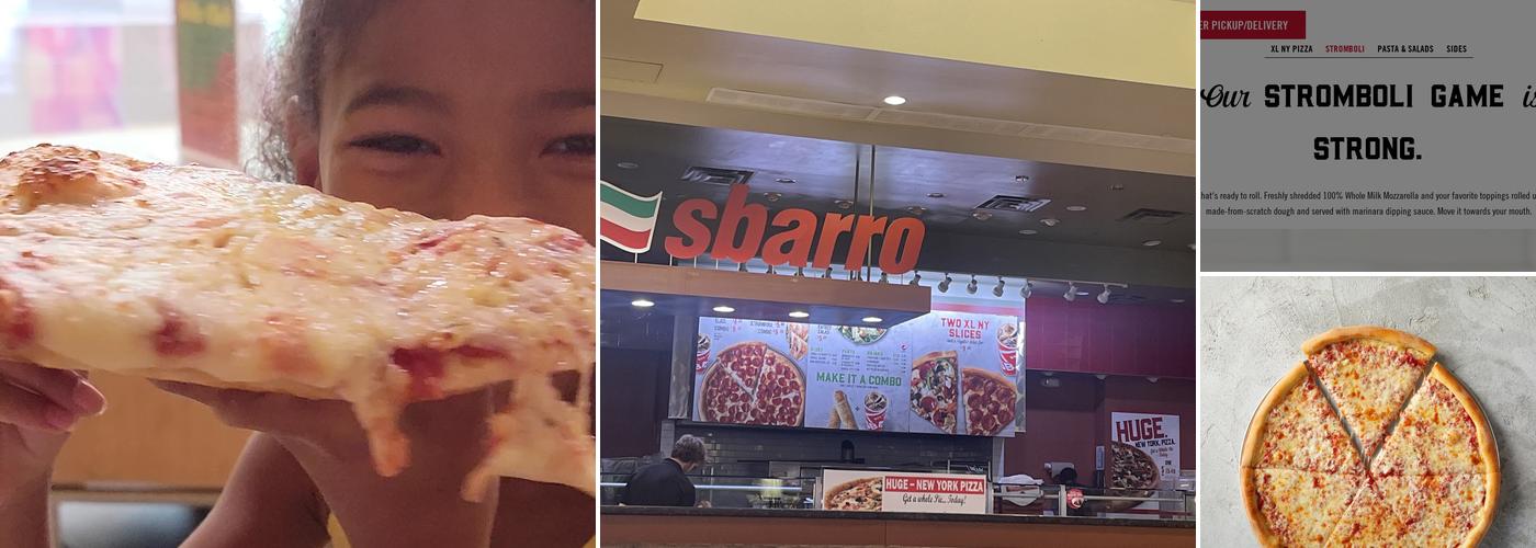 Sbarro Menu