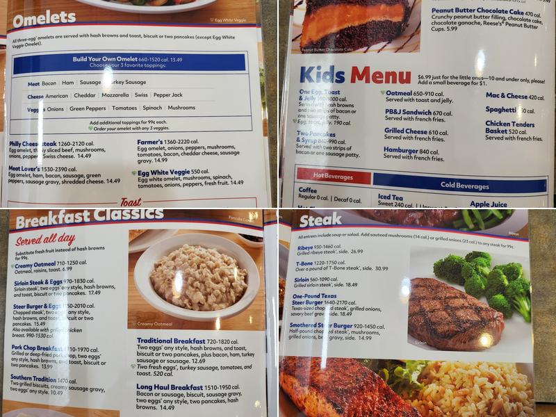 Country Pride Menu