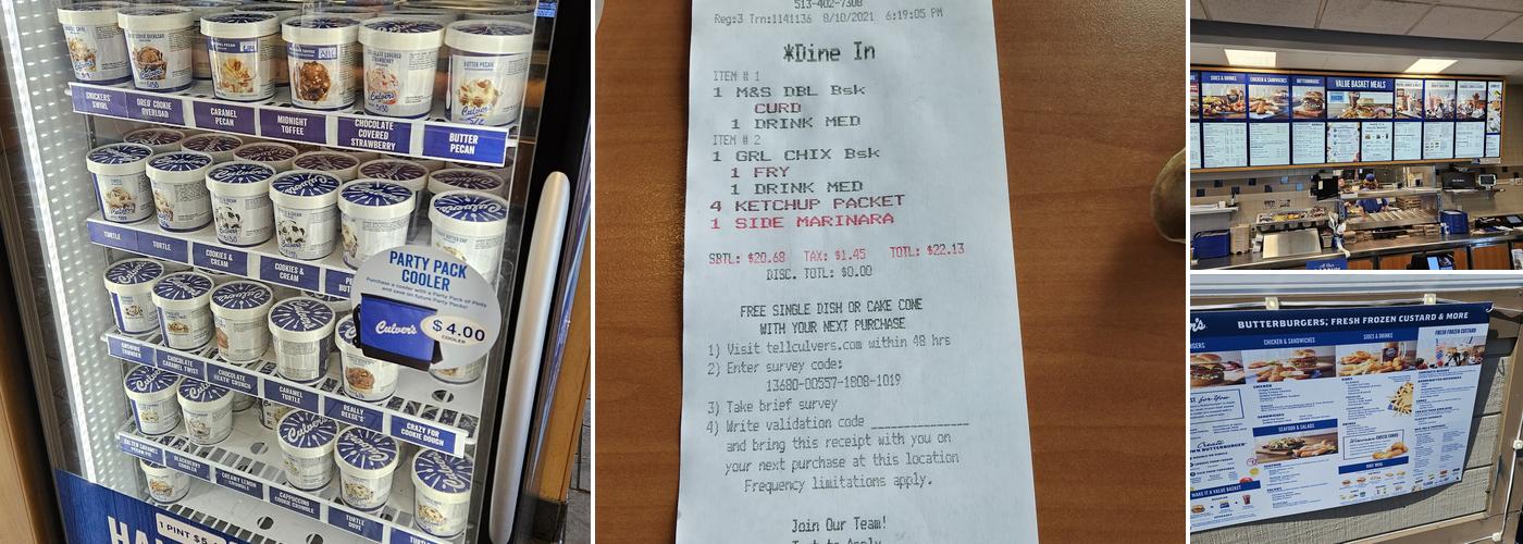 Culver’s Menu