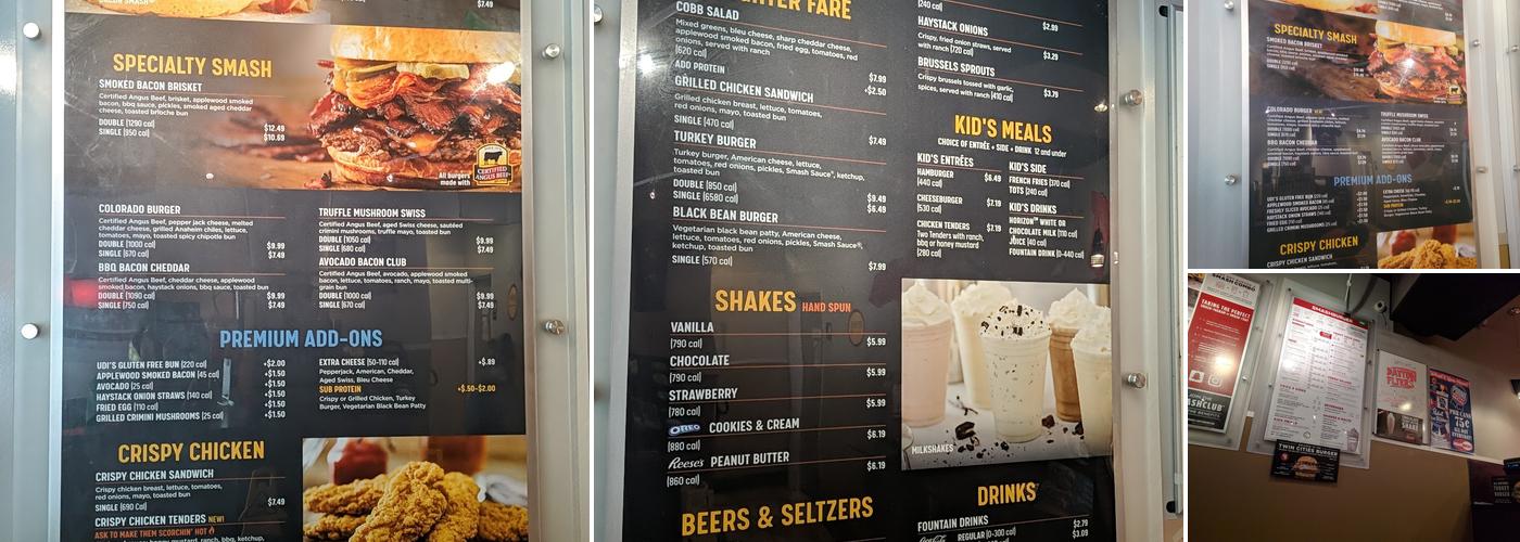 Smashburger Menu