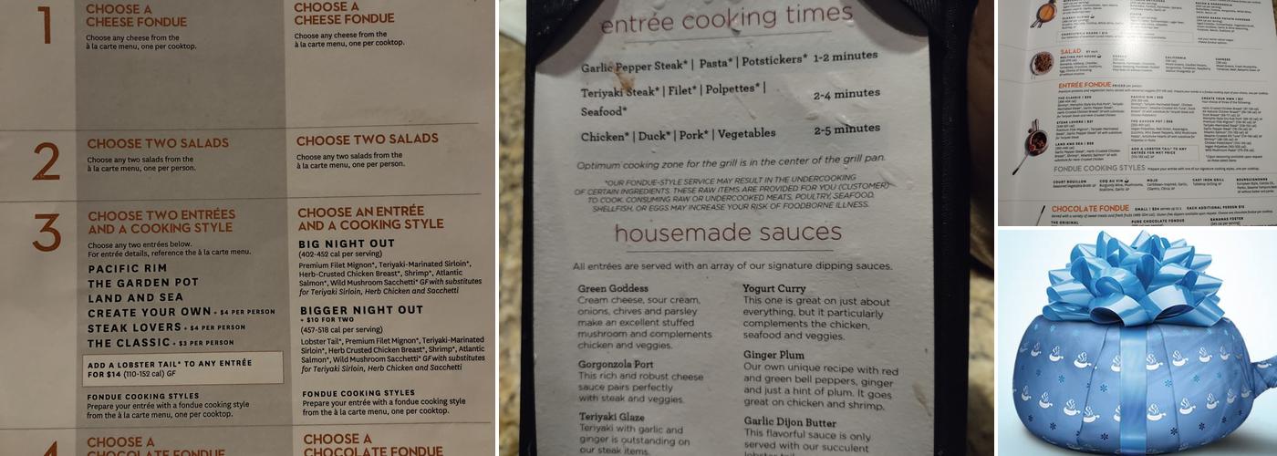 Melting Pot Menu