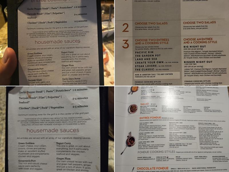 Melting Pot Menu