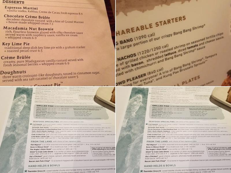 Bonefish Grill Menu