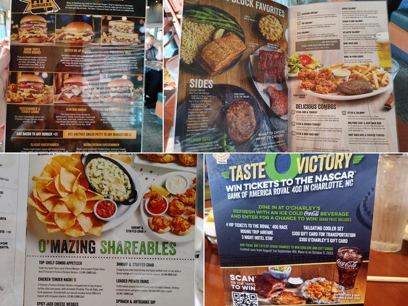 O'Charley's Restaurant & Bar Menu