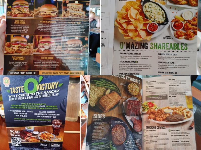 O'Charley's Restaurant & Bar Menu
