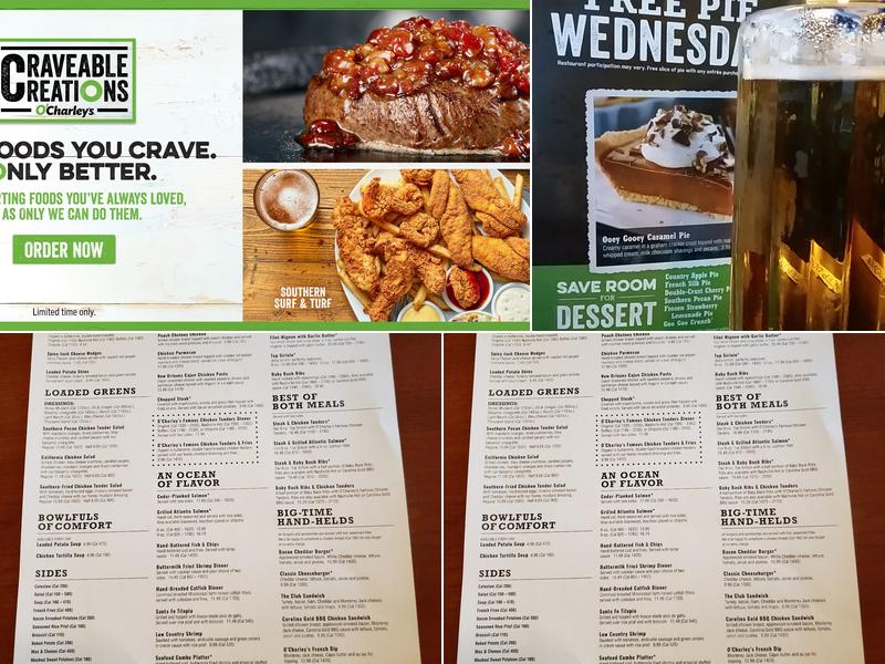 O'Charley's Restaurant & Bar Menu