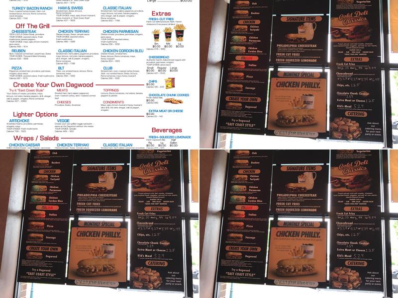 Penn Station East Coast Subs Menu