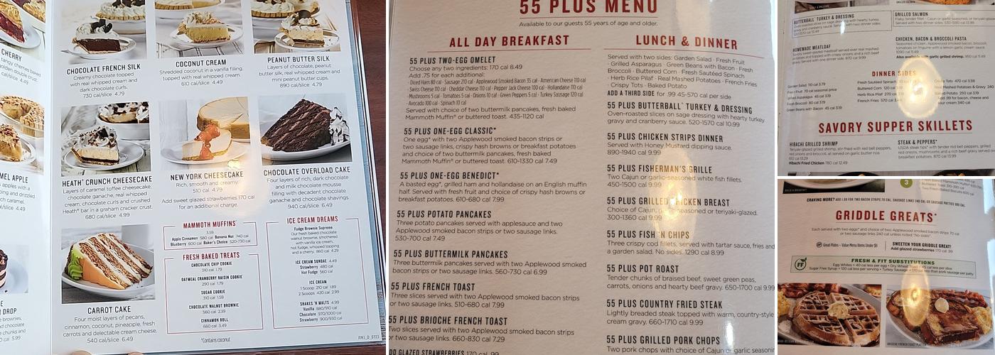 Perkins Restaurant & Bakery Menu